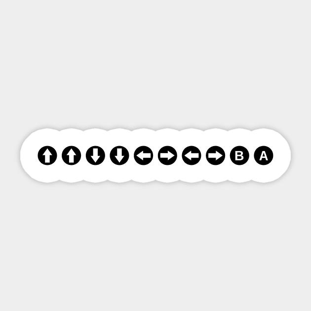 Konami Code Sticker by Gam3rWear